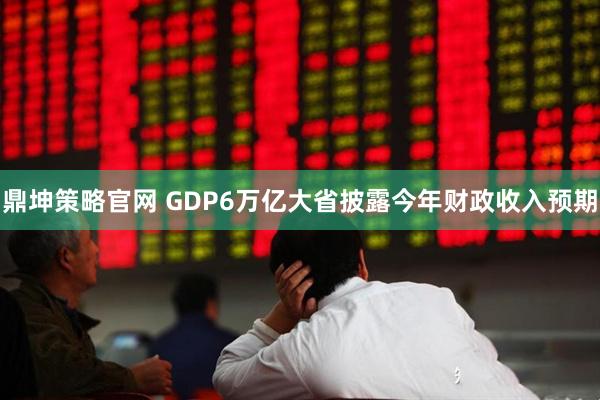 鼎坤策略官网 GDP6万亿大省披露今年财政收入预期