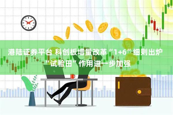 港陆证券平台 科创板增量改革“1+6”细则出炉  “试验田”作用进一步加强