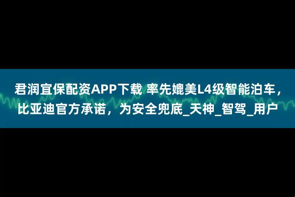 君润宜保配资APP下载 率先媲美L4级智能泊车，比亚迪官方承诺，为安全兜底_天神_智驾_用户