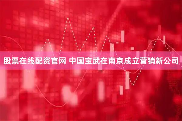 股票在线配资官网 中国宝武在南京成立营销新公司