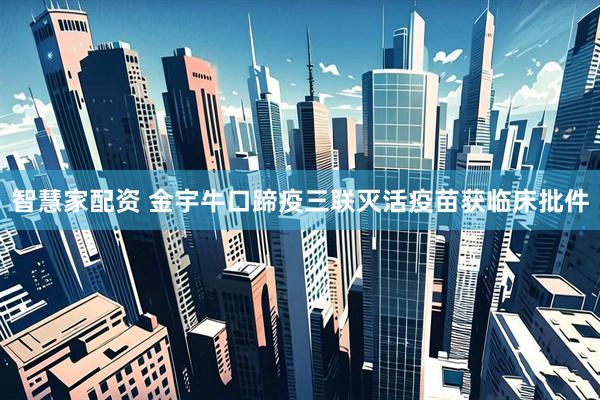 智慧家配资 金宇牛口蹄疫三联灭活疫苗获临床批件