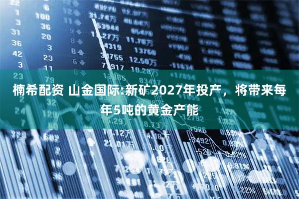 楠希配资 山金国际:新矿2027年投产，将带来每年5吨的黄金产能